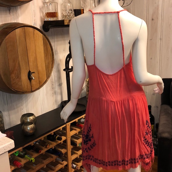 Free People Coral Slip Dress - Picture 2 of 2